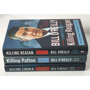 Lot of 3 Killing Series by Bill O'Reilly Reagan Patton Lincoln Hardcover Books